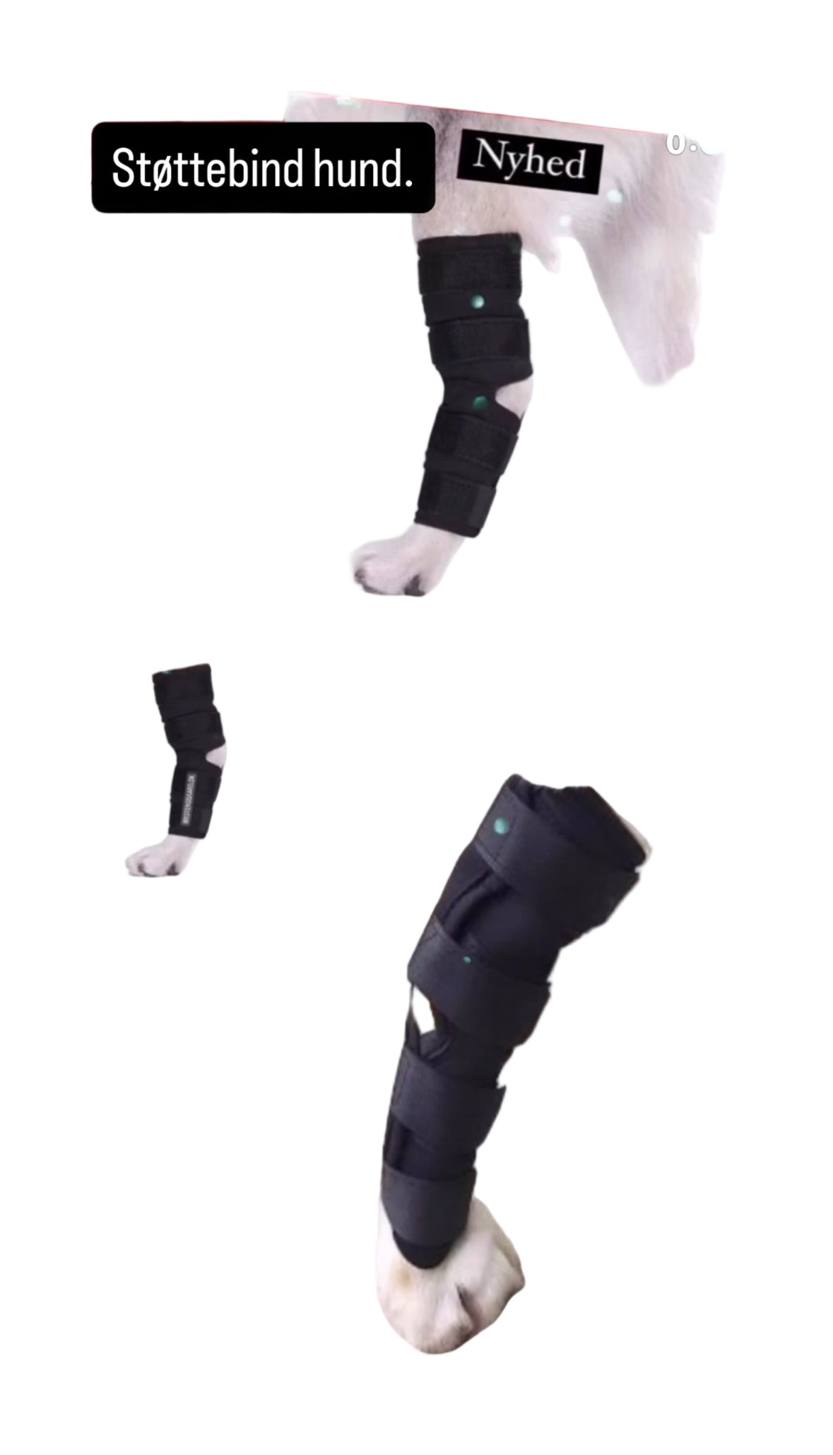 Støtte bandage med velcro.