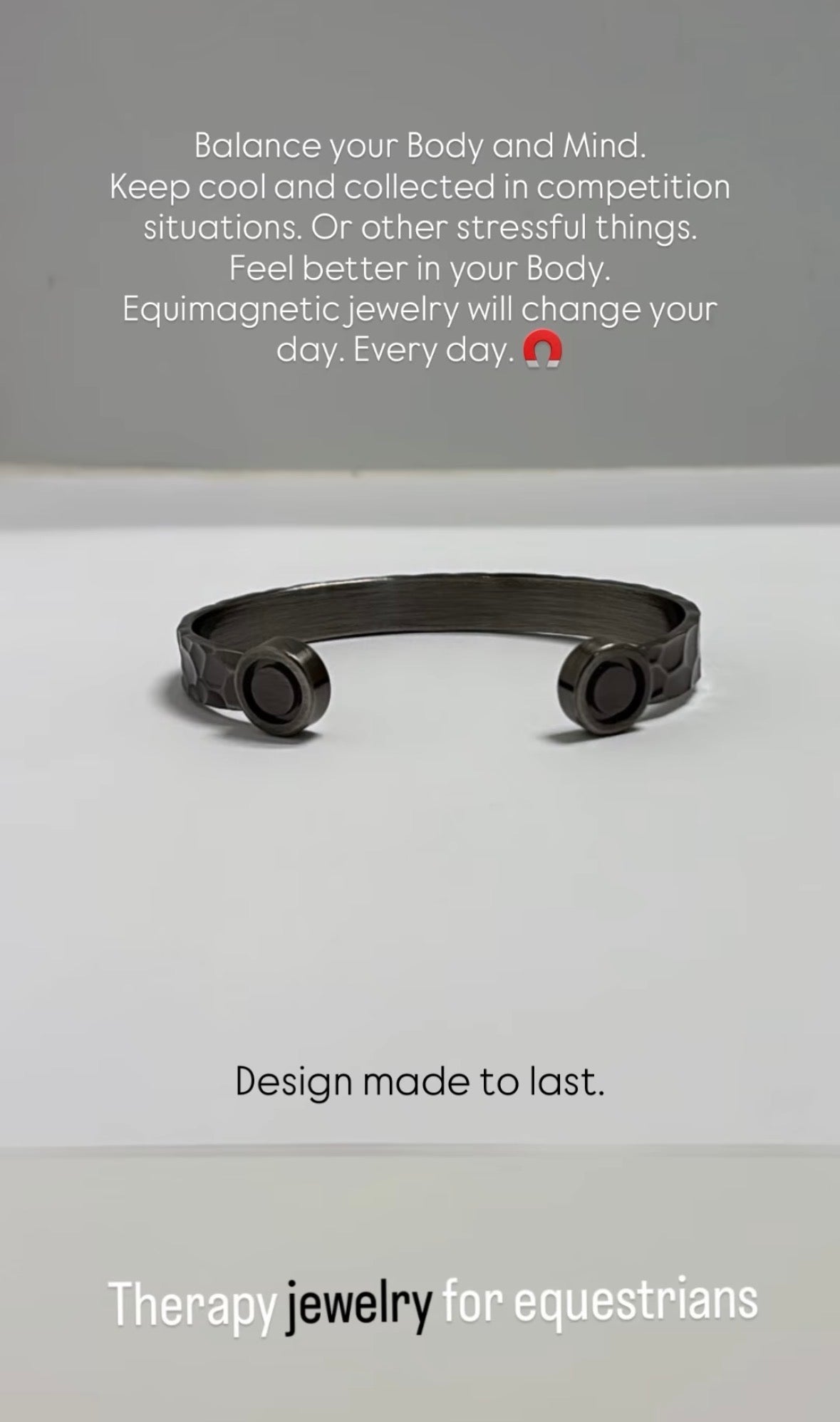 Equimagnetic armbånd bangle