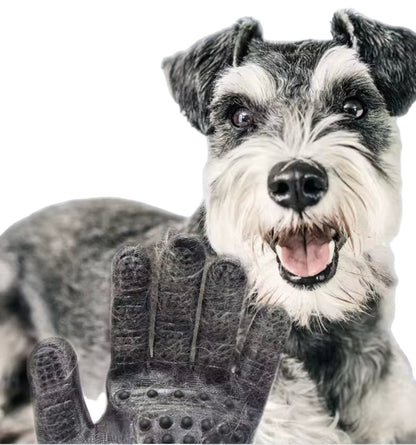 Groom, massage og vaske handsker som er virkelig gode. Fjerner hår i bilen Oma.